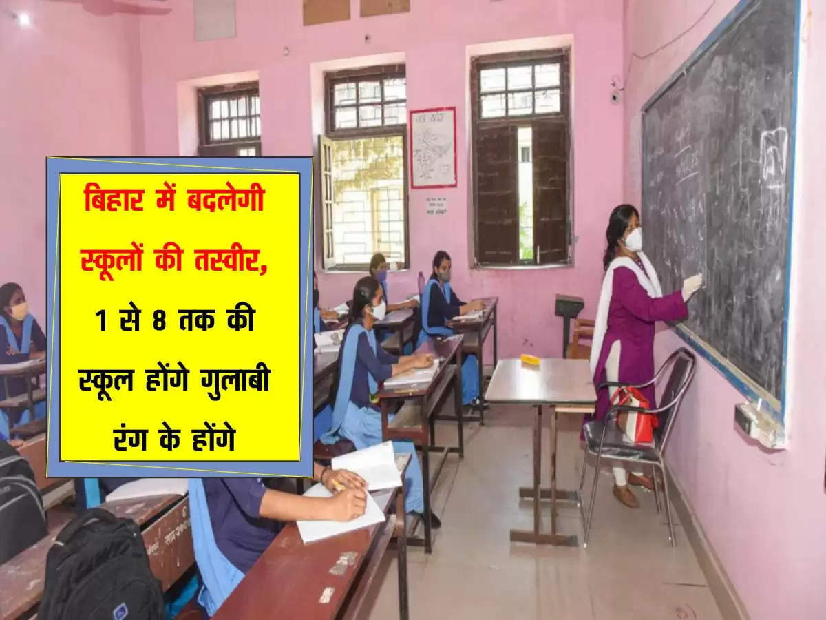 बिहार में बदलेगी स्कूलों की तस्वीर, 1 से 8 तक की स्कूल होंगे गुलाबी रंग के होंगे