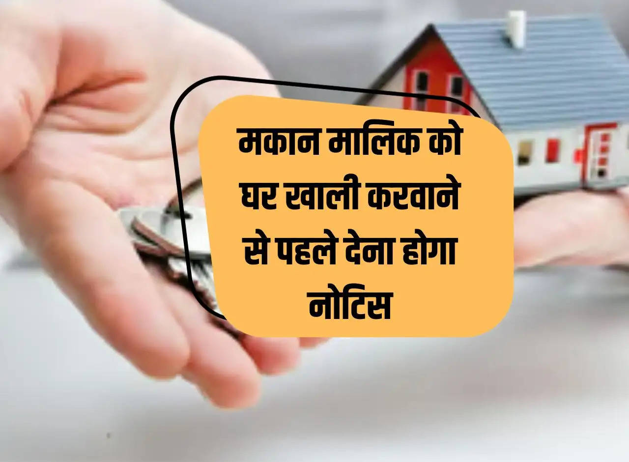 Tenant's Rights: Landlord will have to give notice before vacating the house, entry will not be allowed without permission