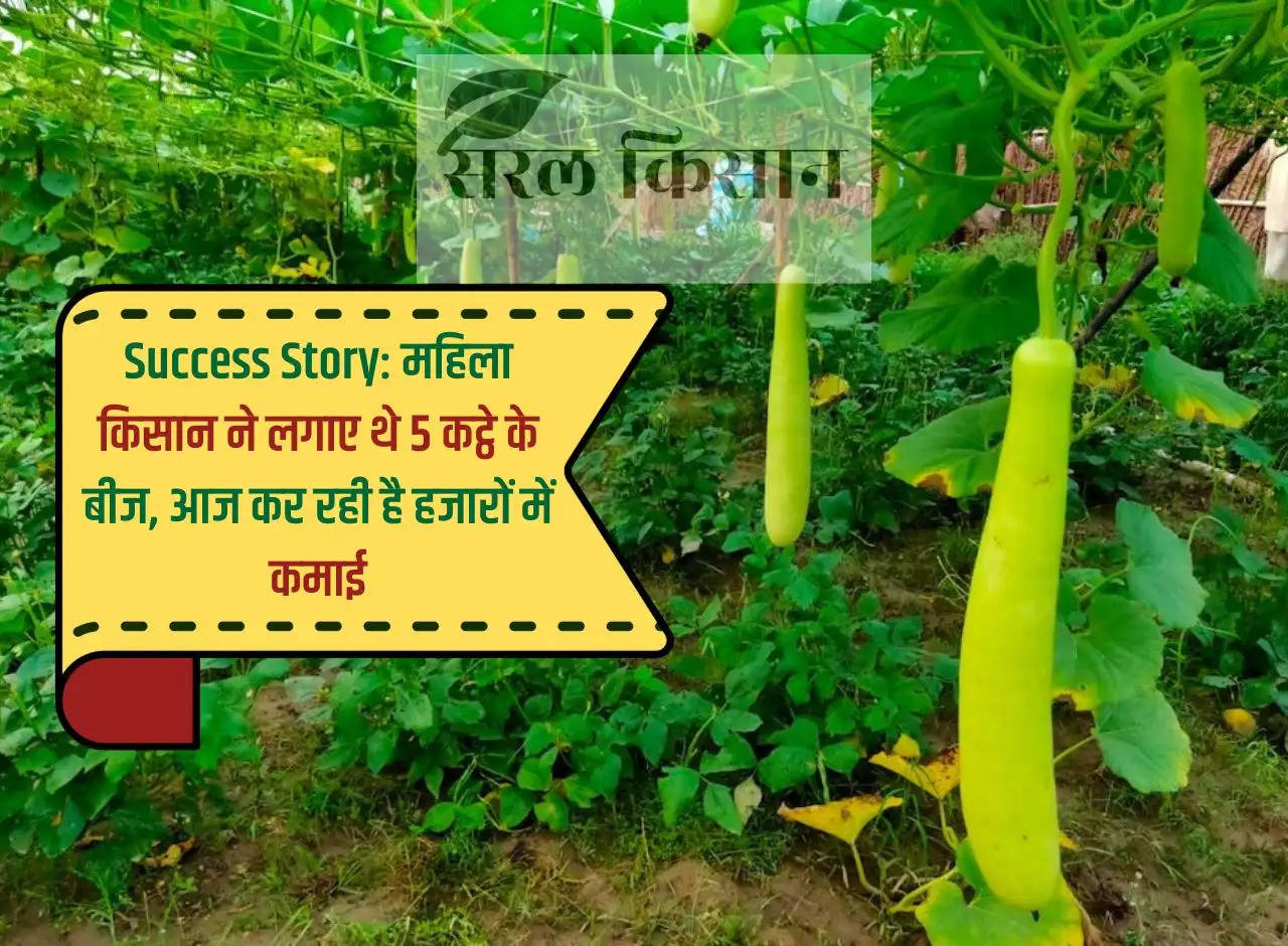 Success Story: Woman farmer had planted 5 Kattha seeds, today she is earning thousands