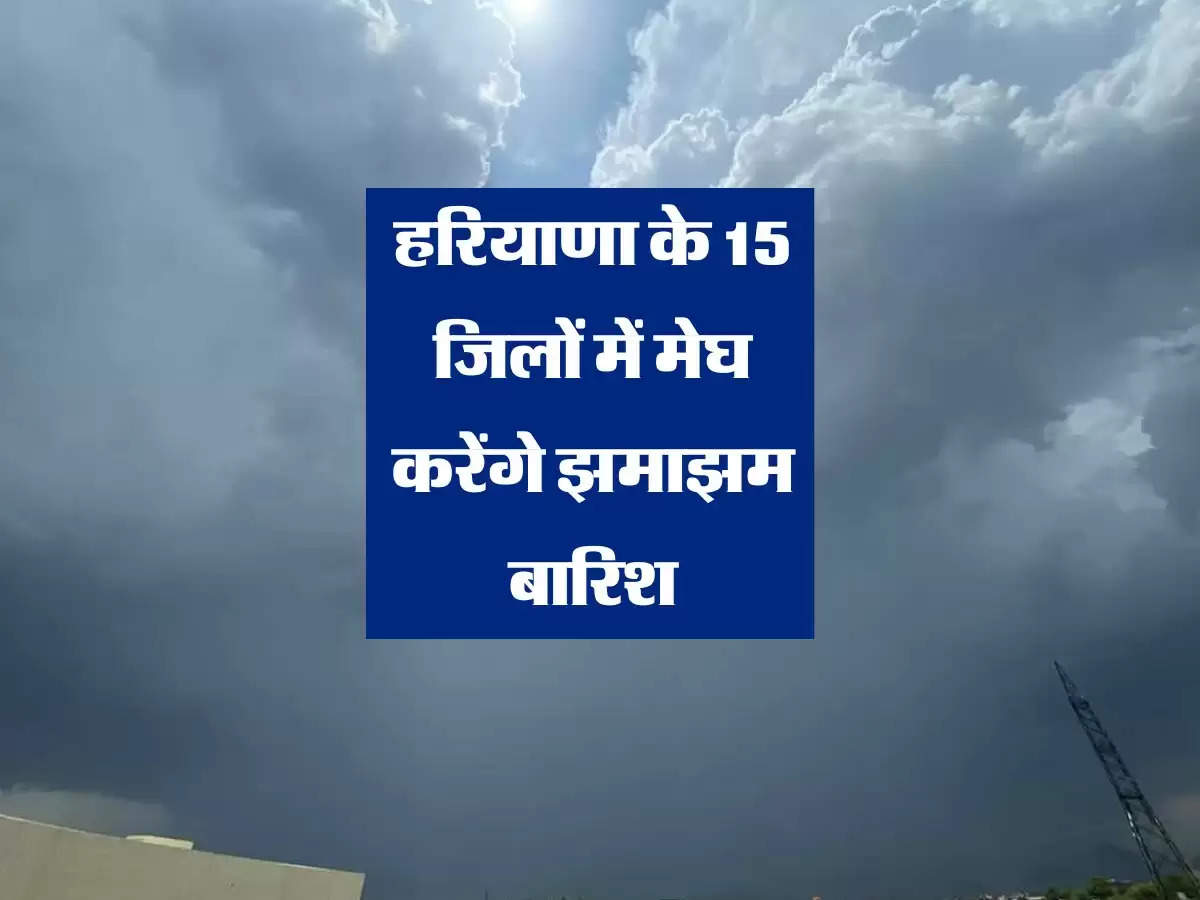 हरियाणा के 15 जिलों में मेघ करेंगे झमाझम बारिश, सिरसा झेल रहा सबसे अधिक गर्मी