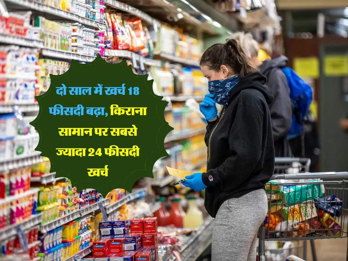 दो साल में खर्च 18 फीसदी बढ़ा, किराना सामान पर सबसे ज्यादा 24 फीसदी खर्च