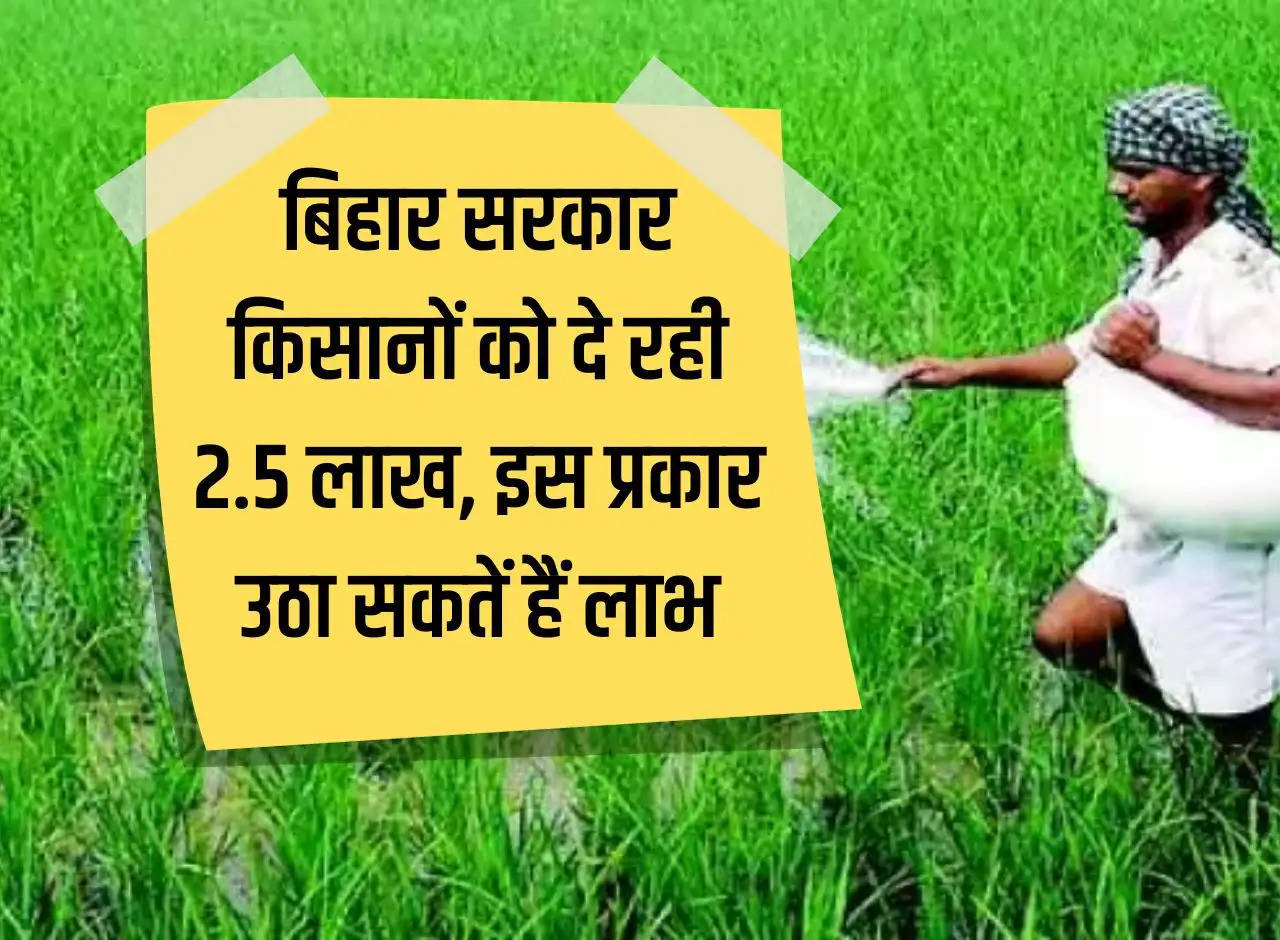 Bihar government is giving Rs 2.5 lakh to farmers, they can avail benefits in this way