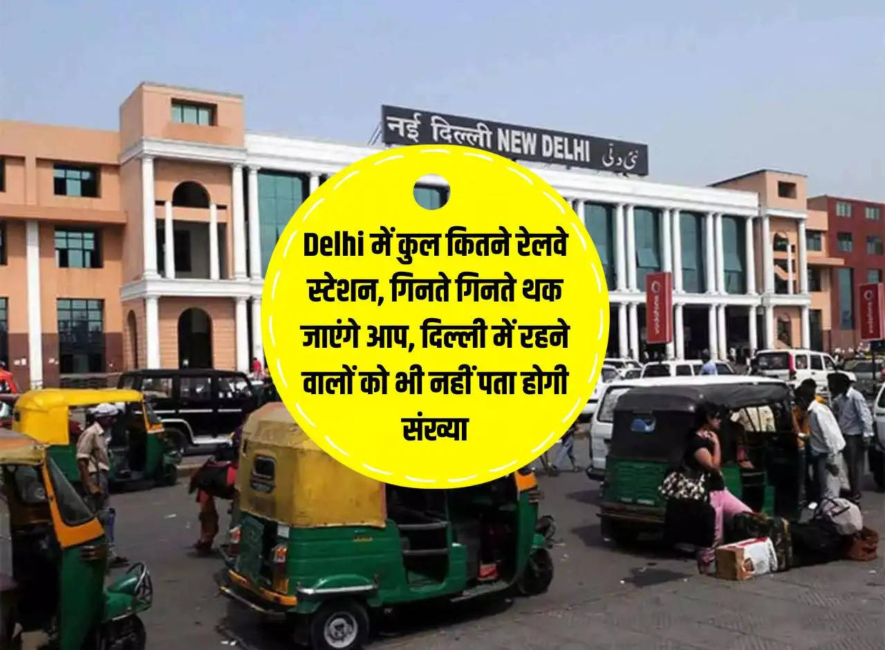 How many railway stations are there in Delhi, you will get tired of counting, even the people living in Delhi will not know the number.