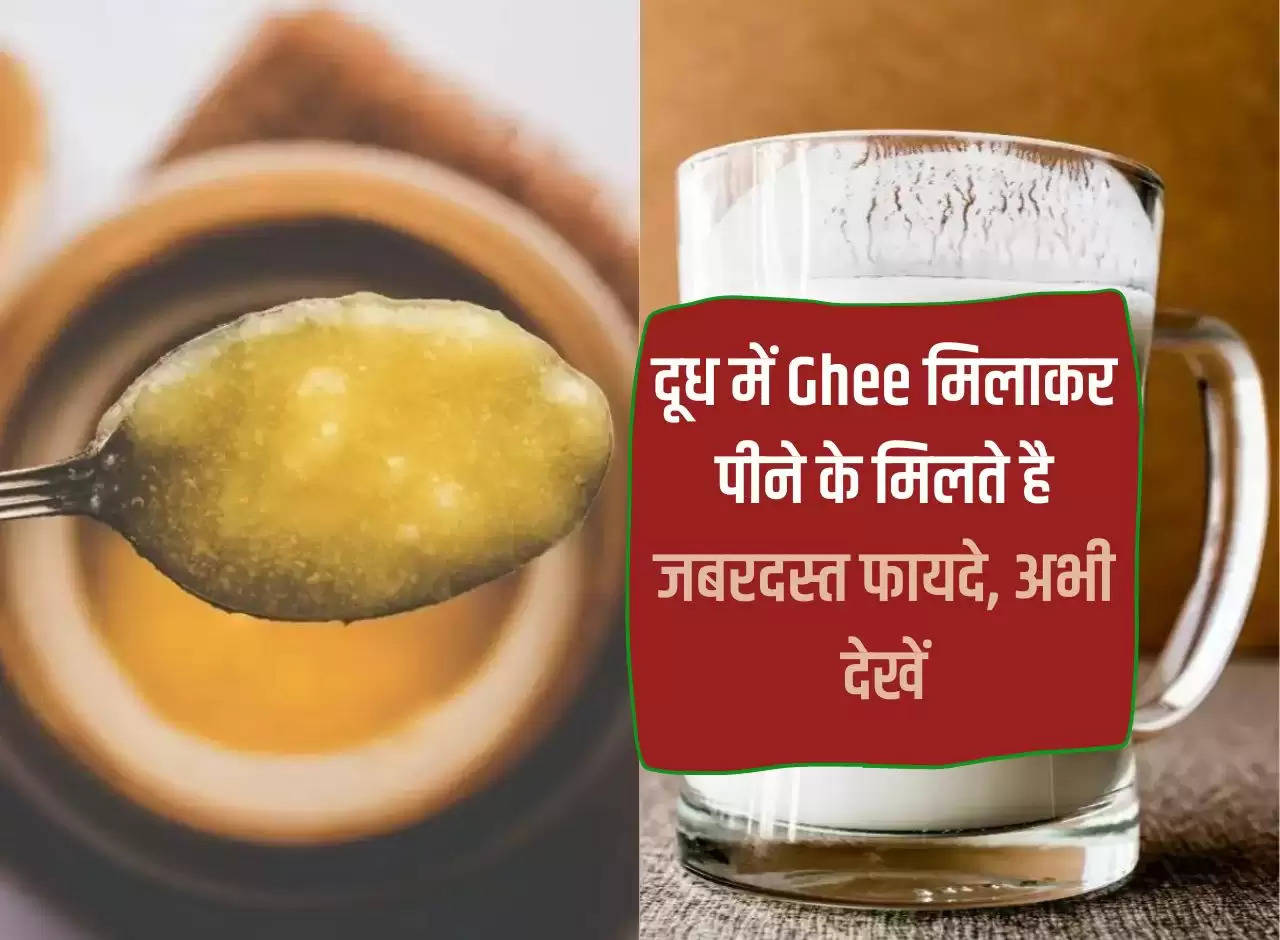 Drinking milk mixed with Ghee gives tremendous benefits, see now