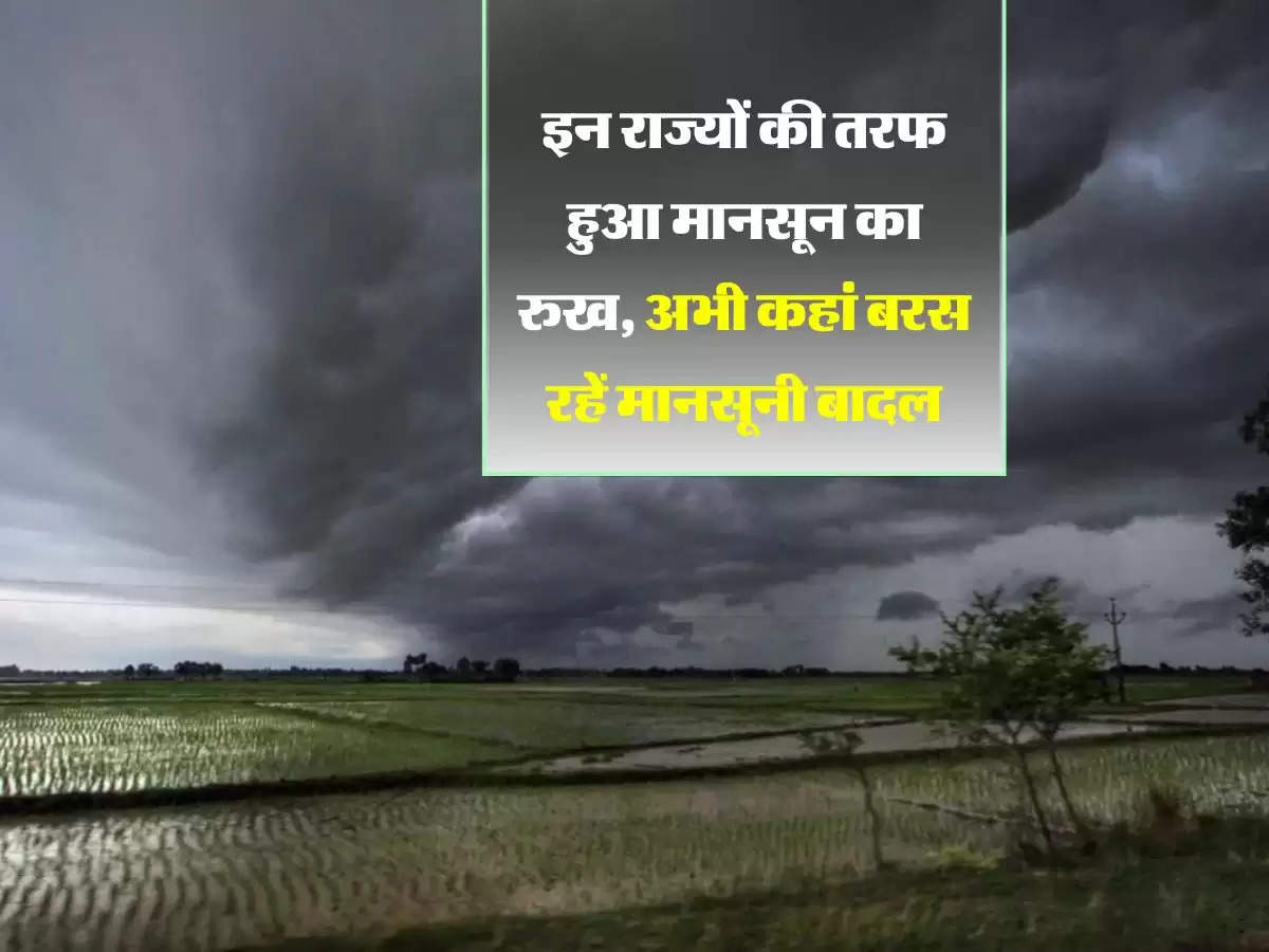 Monsoon : इन राज्यों की तरफ हुआ मानसून का रुख, अभी कहां बरस रहें मानसूनी बादल, जानें