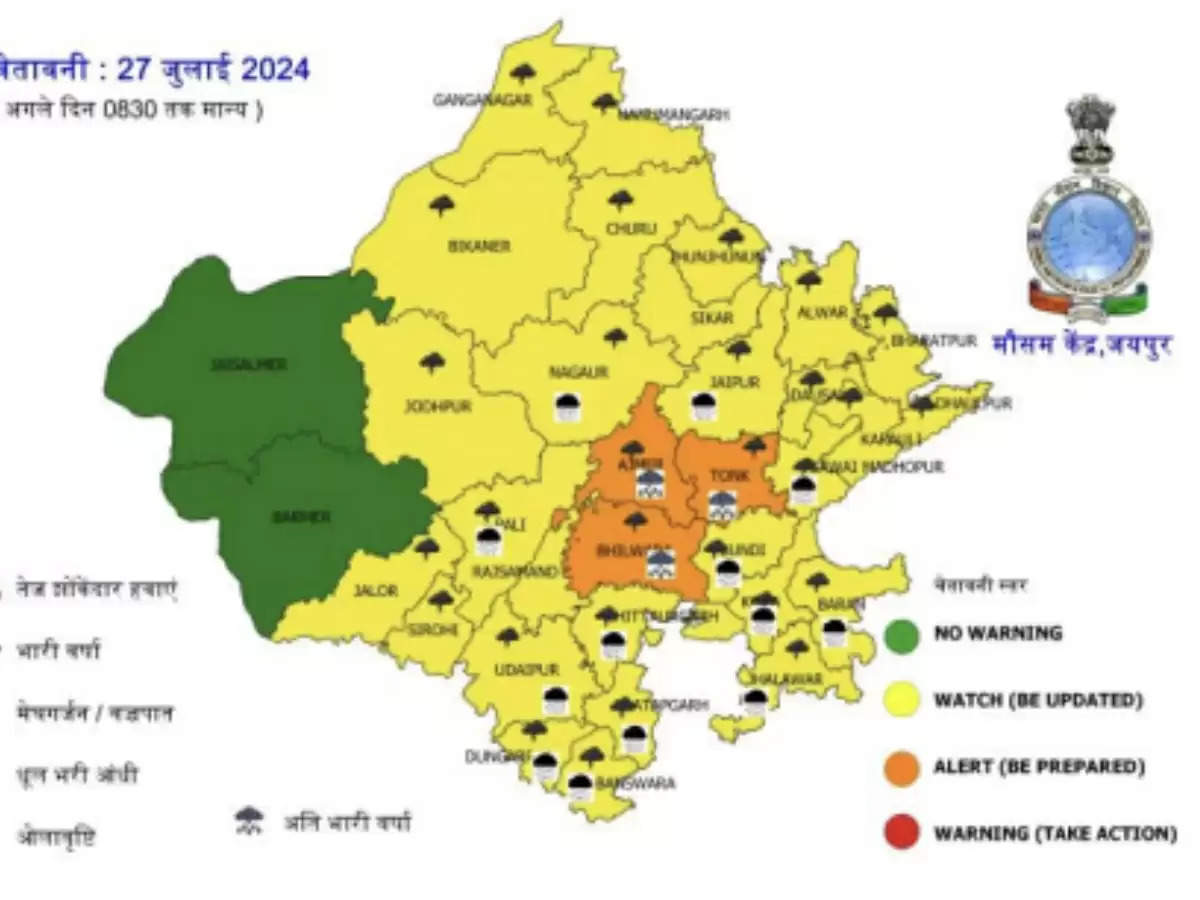 Rajasthan Rain: राजस्थान के 31 जिलों में मानसून के मेघ दिखाएंगे मेहरबानी, रेतीले धोरों पर होगी बारिश