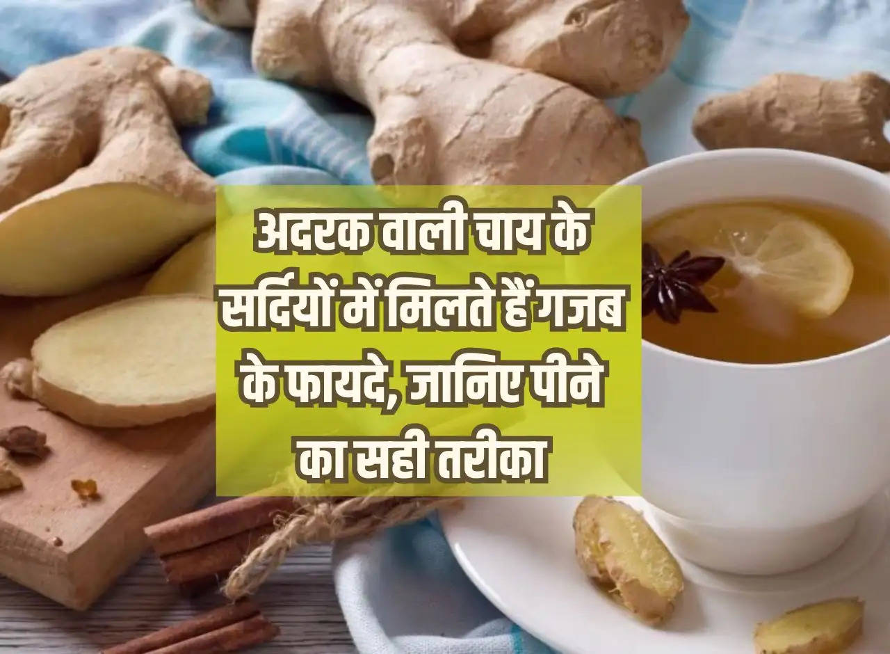 Ginger: Ginger tea has amazing benefits in winter, know the right way to drink it.