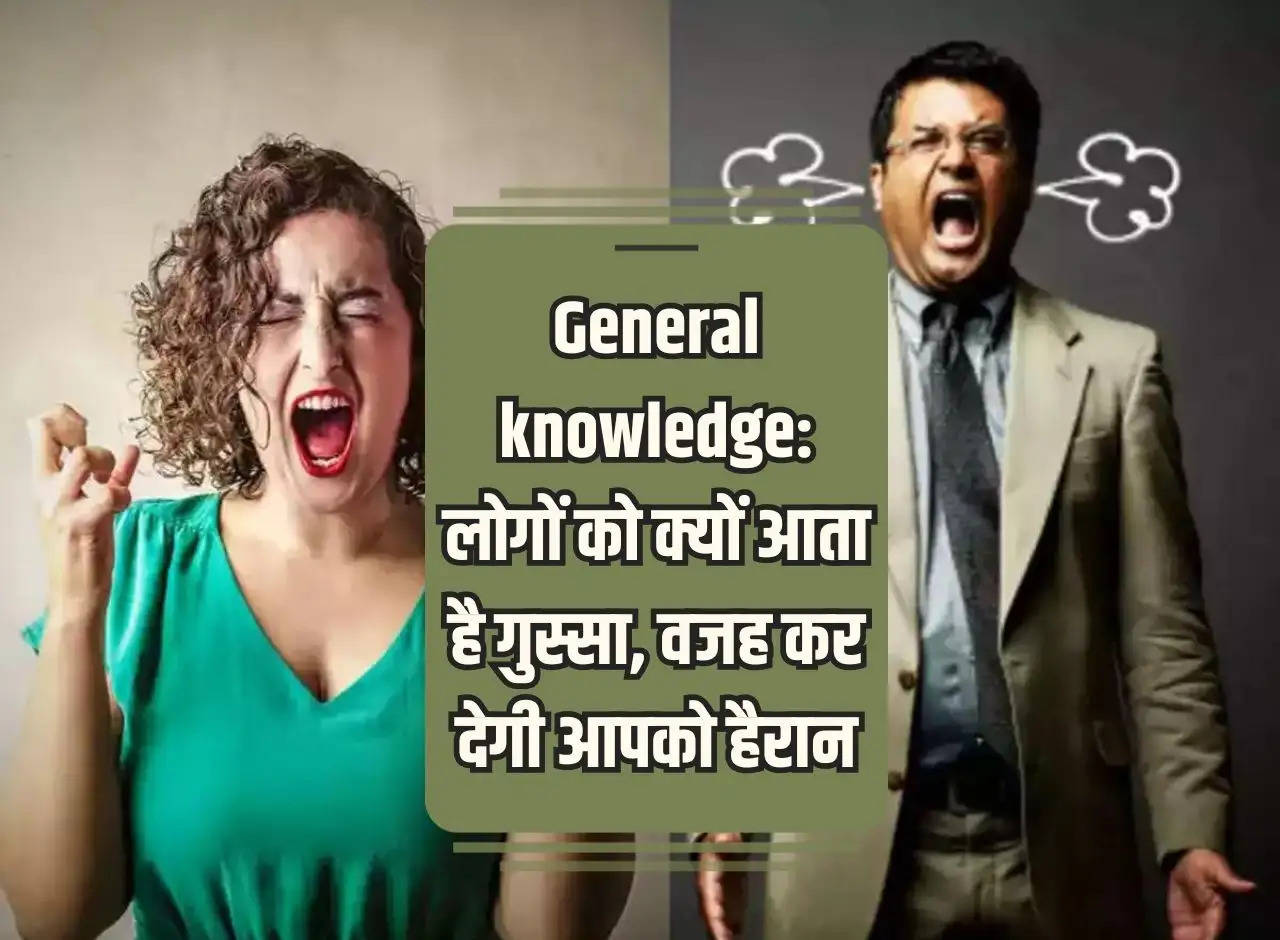 General knowledge: Why do people get angry, the reason will surprise you