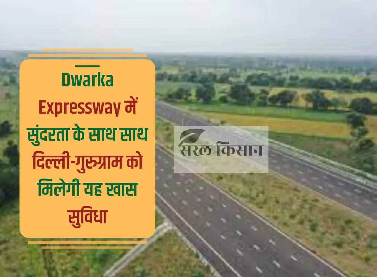 Along with beauty, Delhi-Gurugram will get this special facility in Dwarka Expressway.