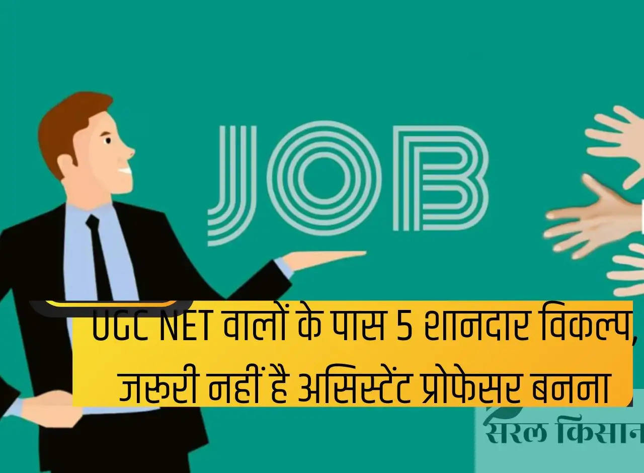 UGC NET candidates have 5 great options, it is not necessary to become an assistant professor.