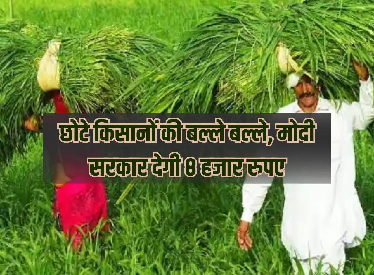 Modi government will give 8 thousand rupees to small farmers