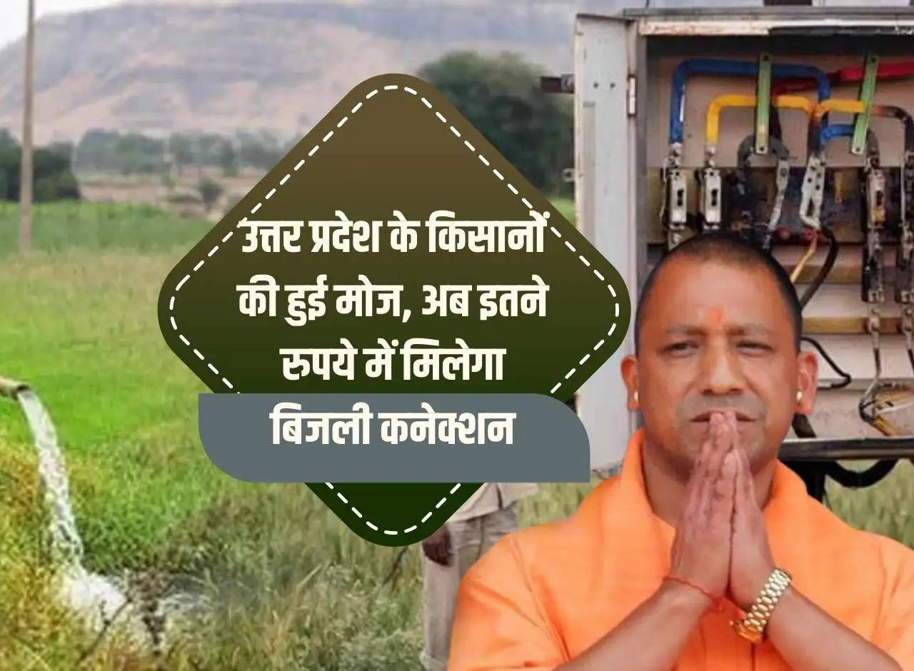 Farmers of Uttar Pradesh are happy, now they will get electricity connection for this much rupees.