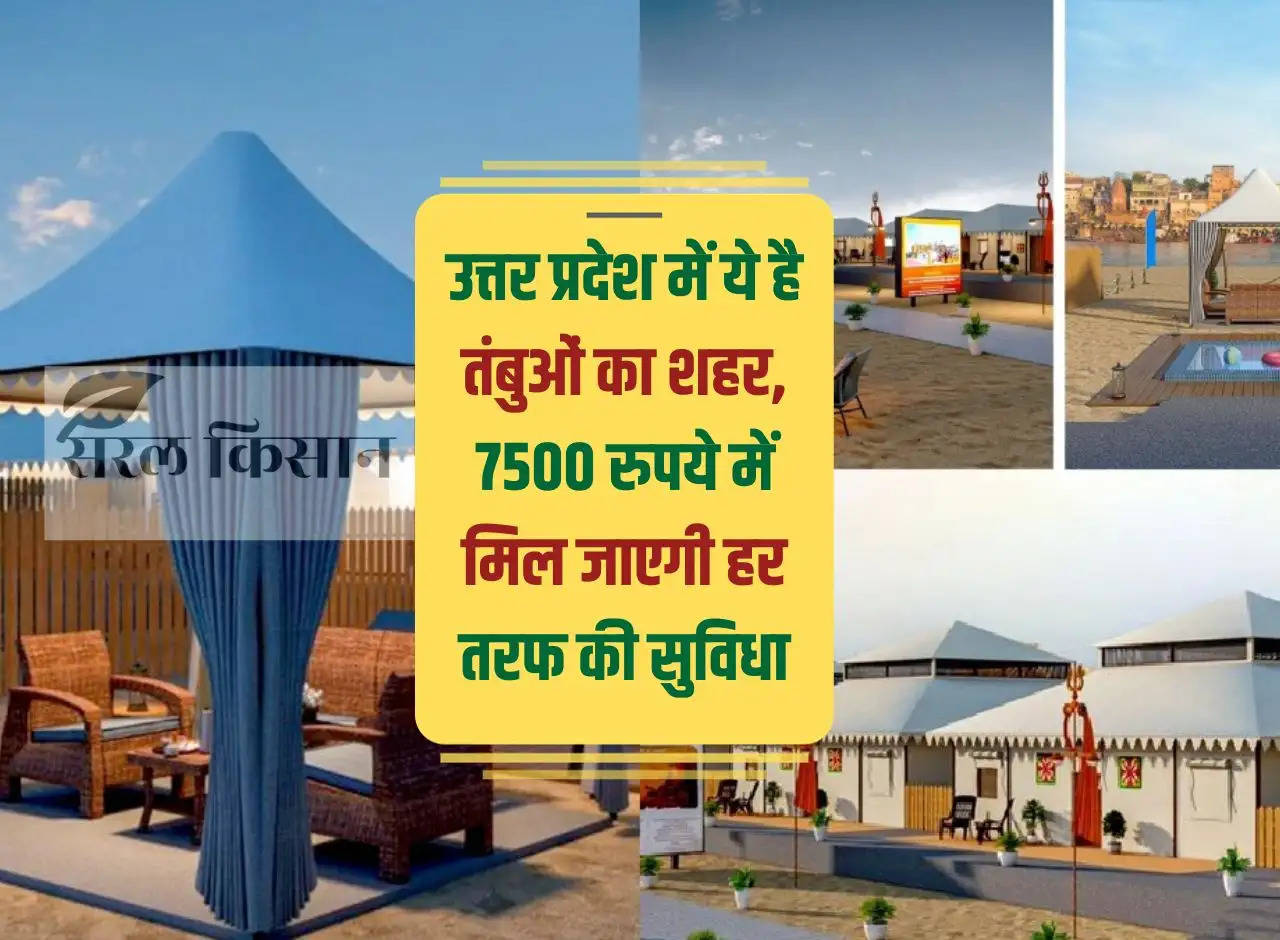 This is a city of tents in Uttar Pradesh, you will get all the facilities for Rs 7500.