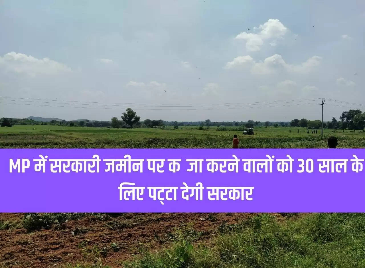 Government will give lease for 30 years to those occupying government land in MP