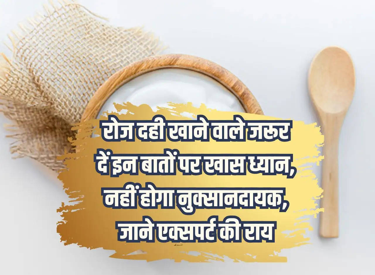 Those who eat curd daily must pay special attention to these things, it will not be harmful, know the expert's opinion