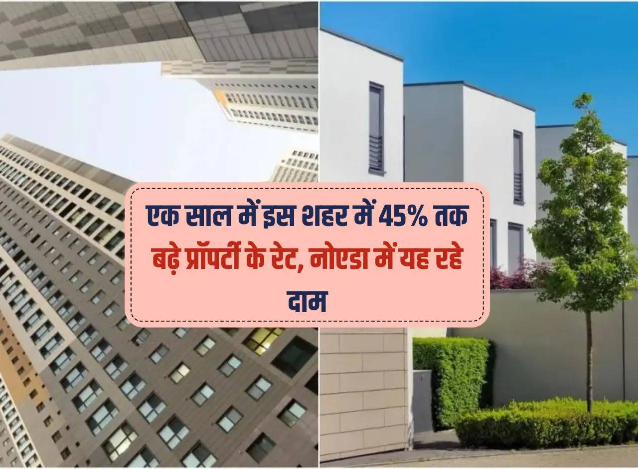 Property rates in this city increased by 45% in one year, these are the prices in Noida