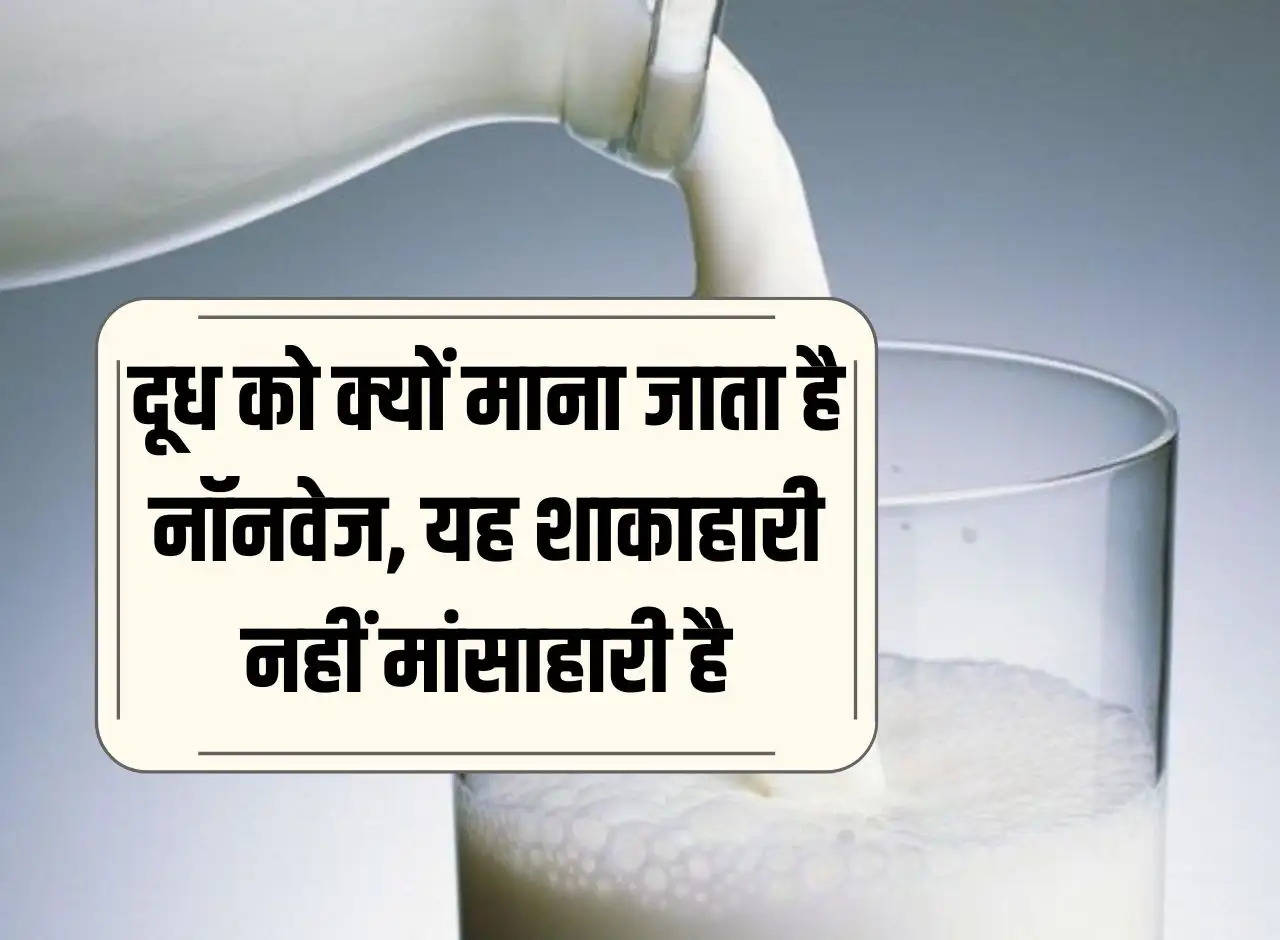 Why milk is considered non-veg, it is not vegetarian but non-vegetarian.