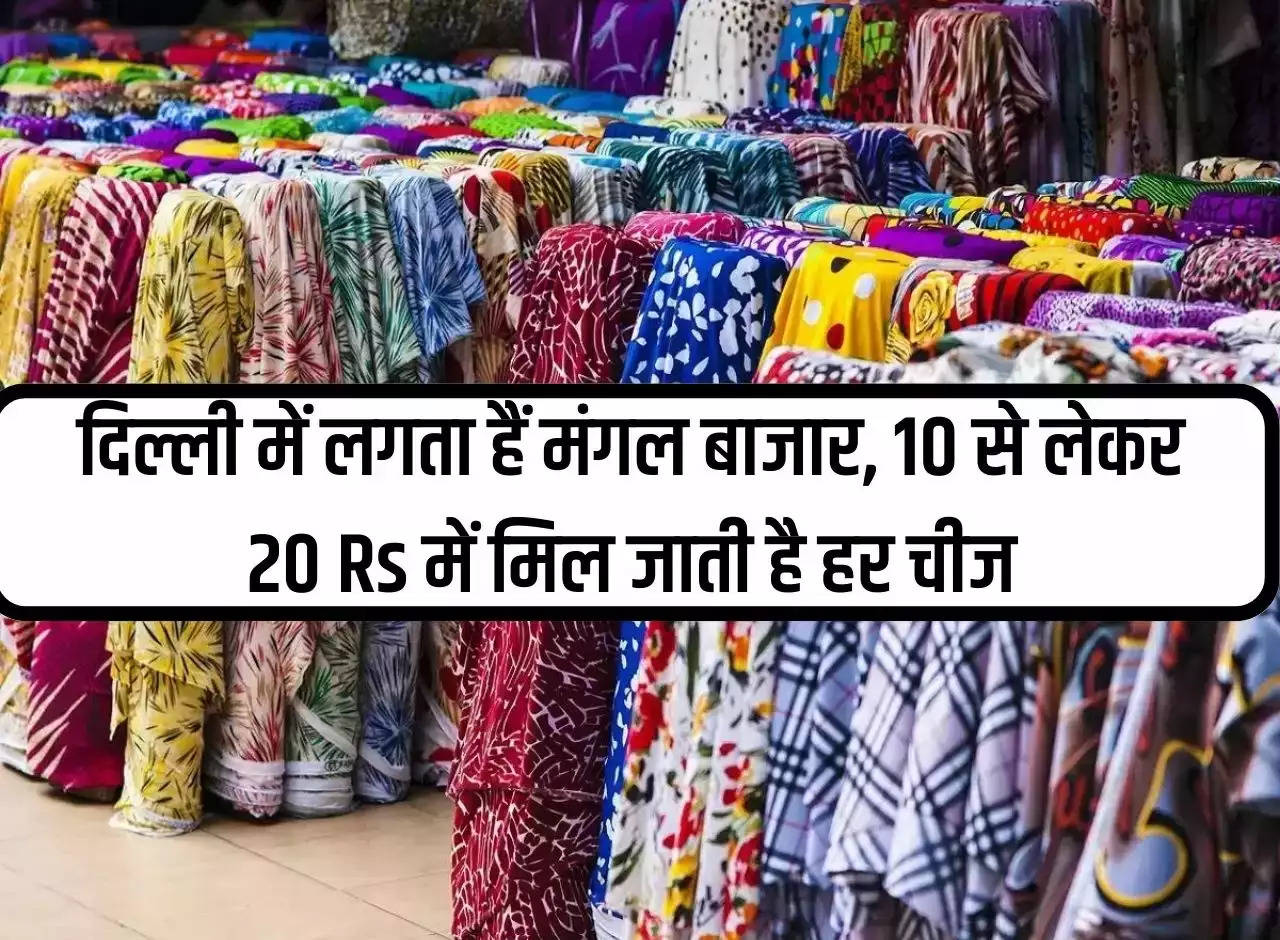 Cheapest Market: Mangal Bazaar is organized in Delhi, everything is available for Rs 10 to Rs 20.