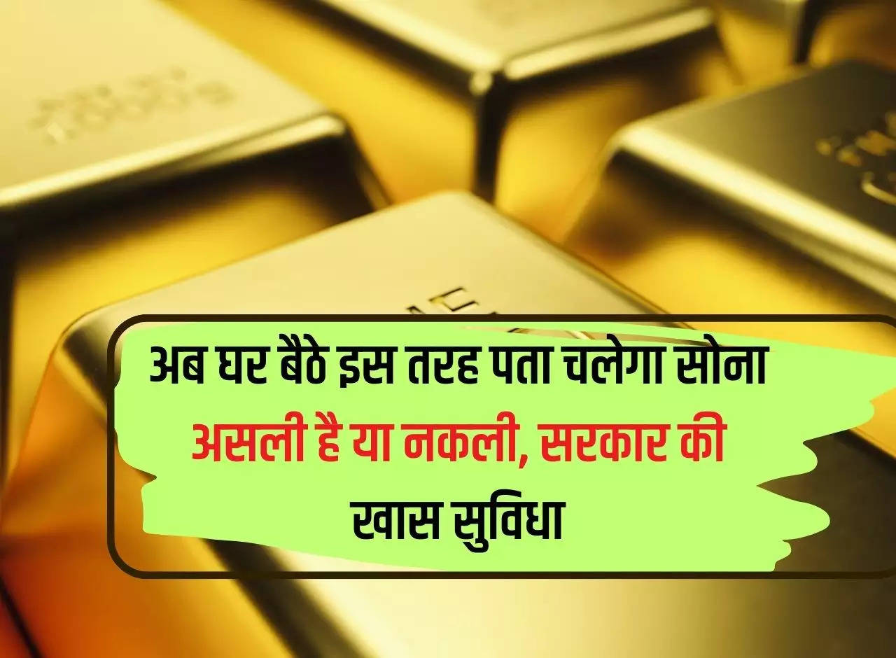 Real Gold Identification: Now sitting at home, you will know whether gold is real or fake, a special facility of the government.