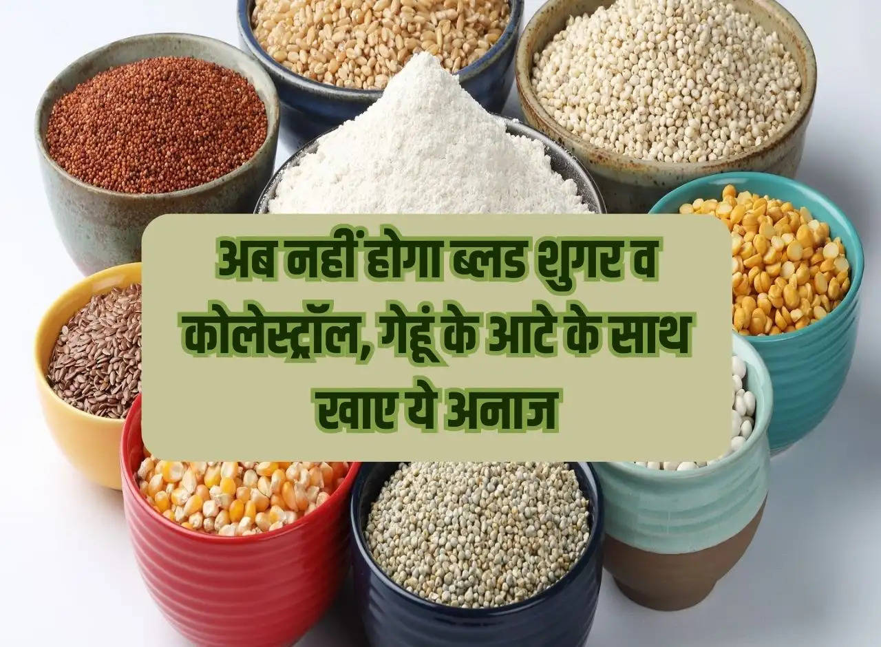 Now there will be no blood sugar and cholesterol, eat these grains with wheat flour