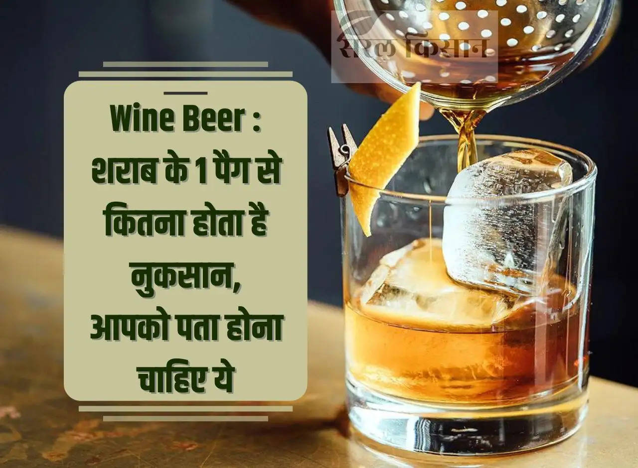 Wine Beer: You should know how much harm is caused by 1 peg of liquor.