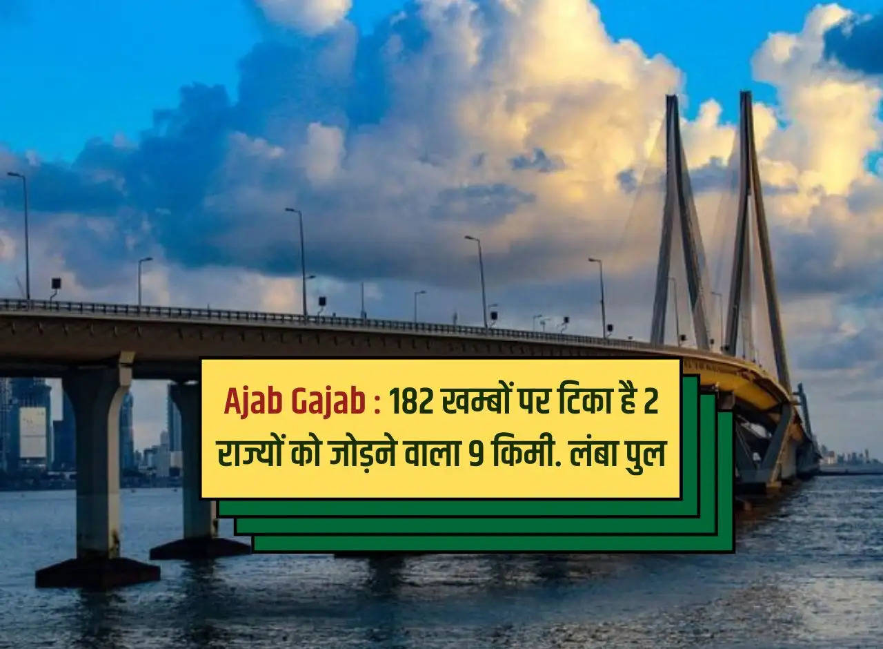 Ajab Gajab: The 9 km bridge connecting two states rests on 182 pillars. long bridge