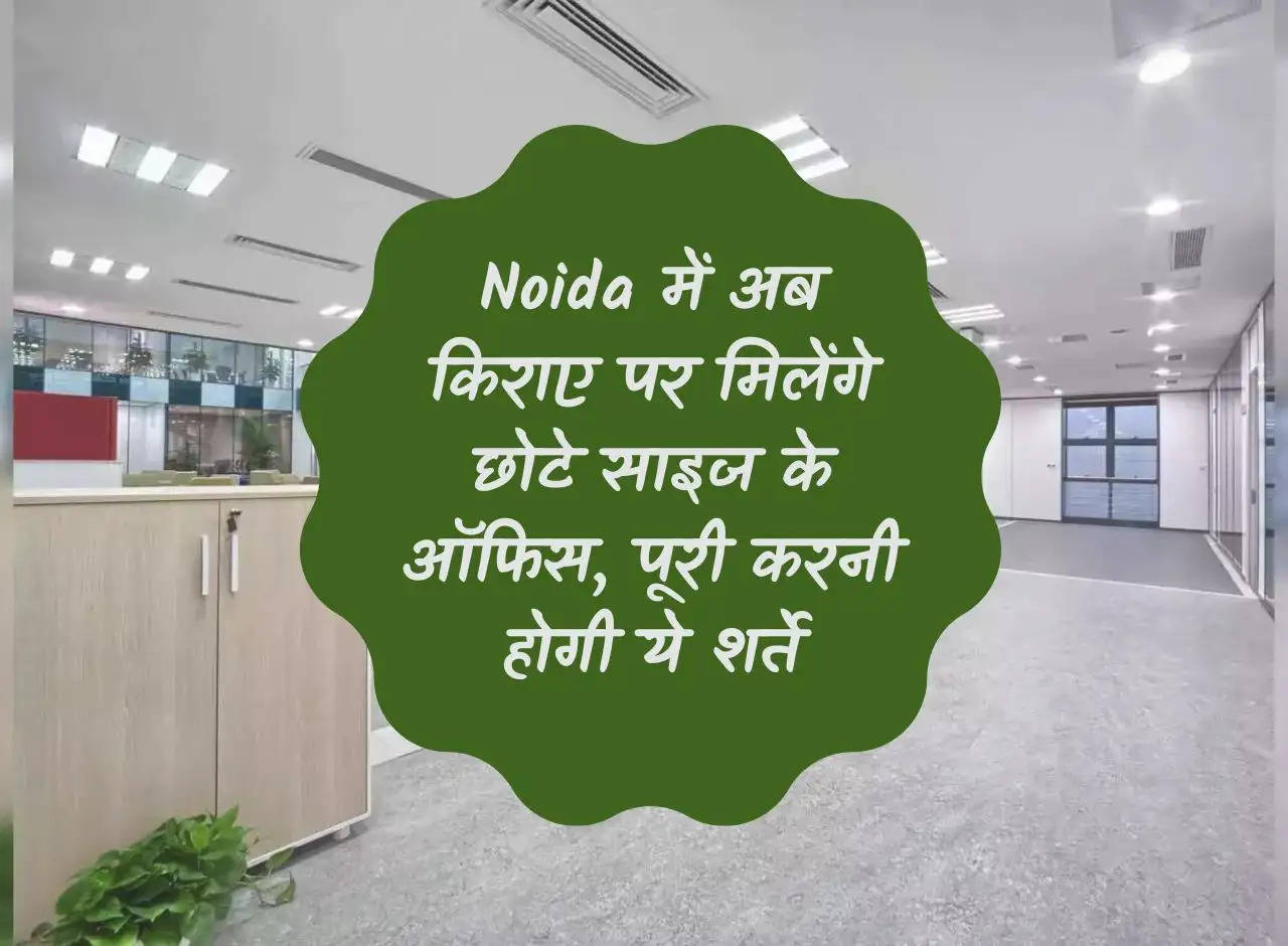 Now small size offices will be available on rent in Noida, these conditions will have to be fulfilled