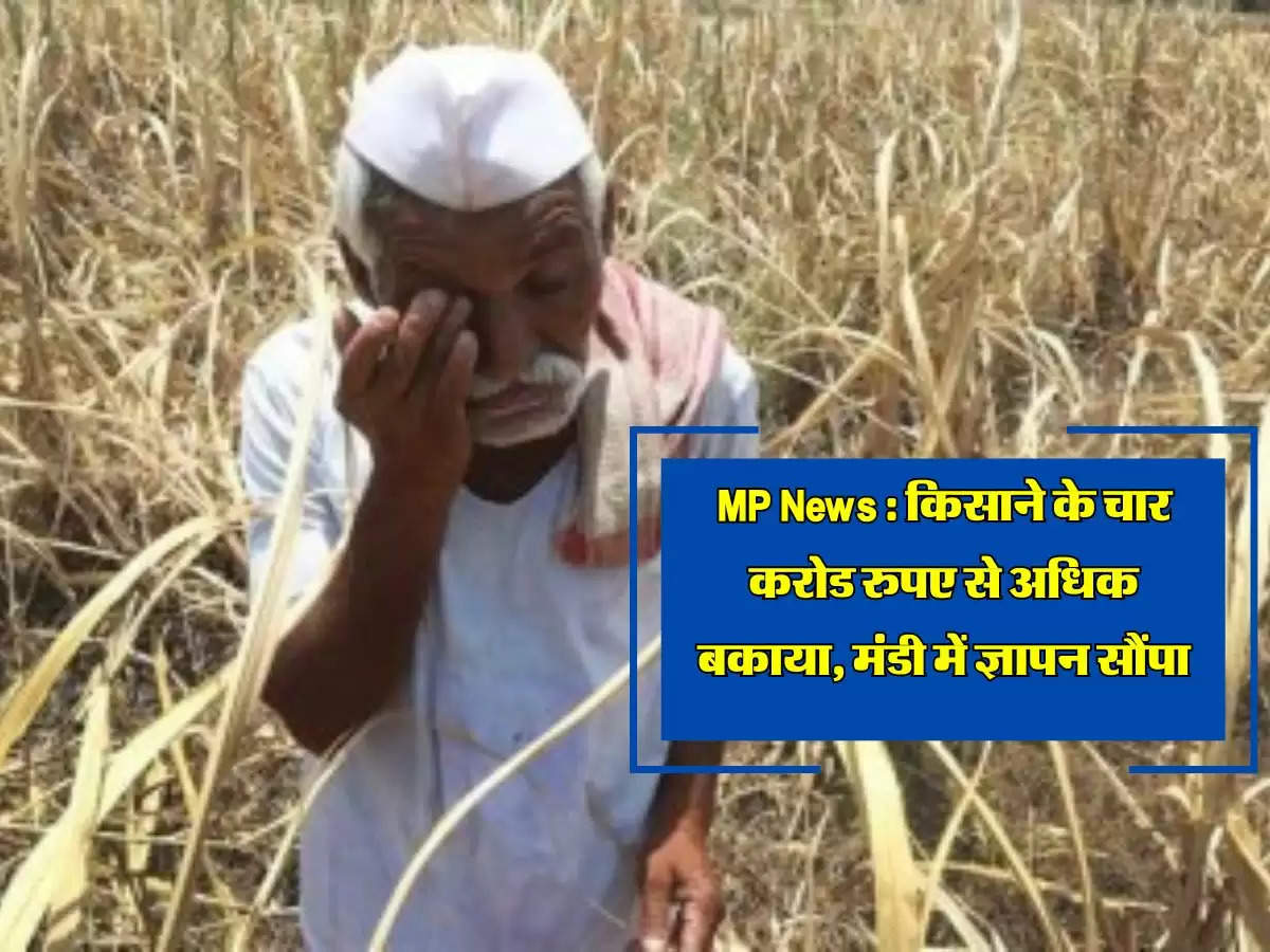 MP News : किसाने के चार करोड रुपए से अधिक बकाया, मंडी में ज्ञापन सौंपा