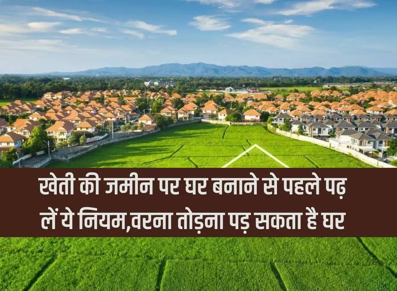 Read these rules before building a house on agricultural land, otherwise you may have to demolish the house.