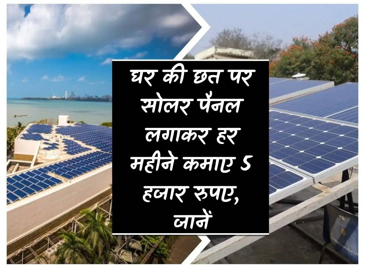 Solar Rooftop: Earn 5 thousand rupees every month by installing solar panels on the roof of the house, know