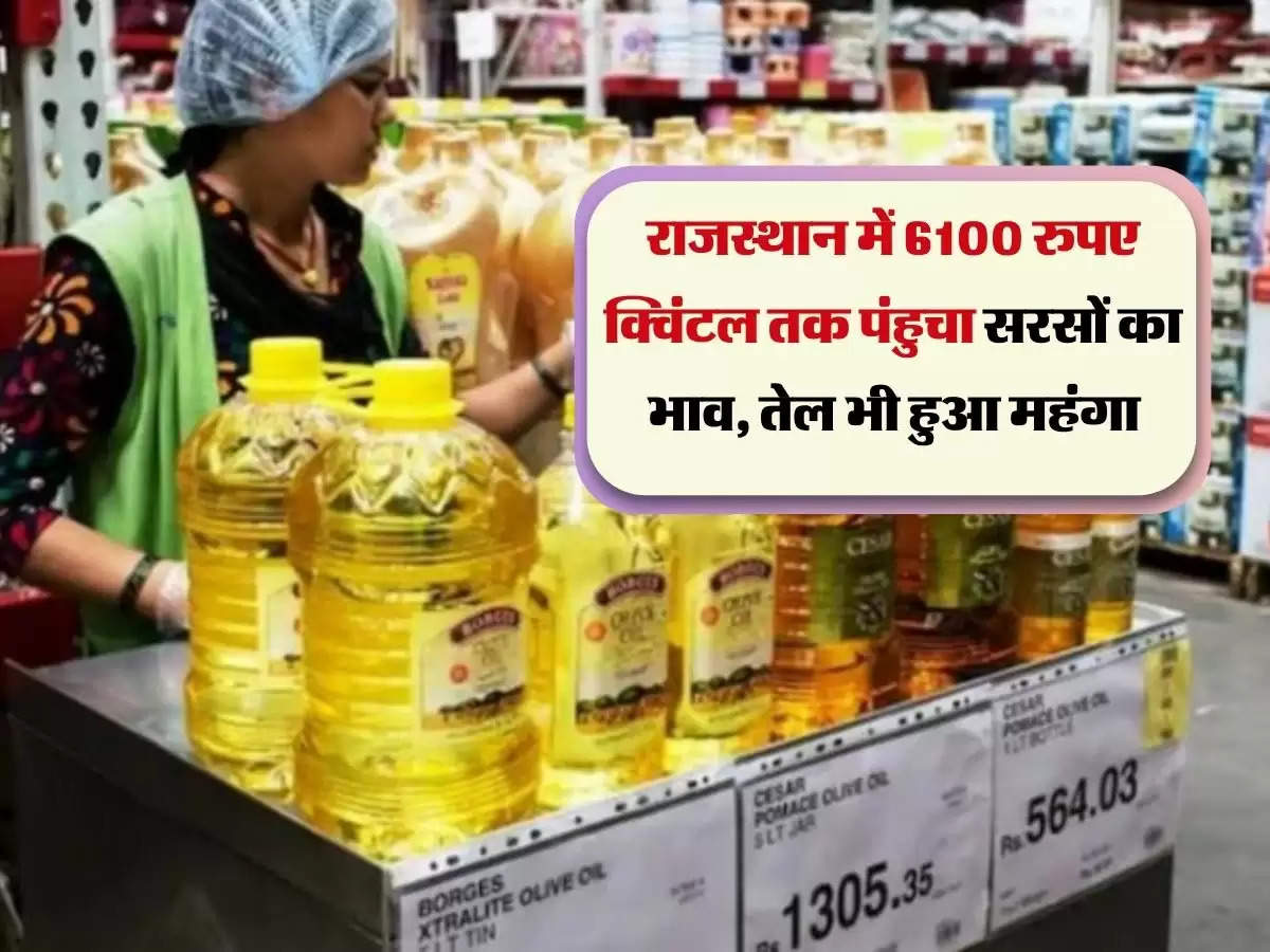 राजस्थान में 6100 रुपए क्विंटल तक पंहुचा सरसों का भाव, तेल भी हुआ महंगा