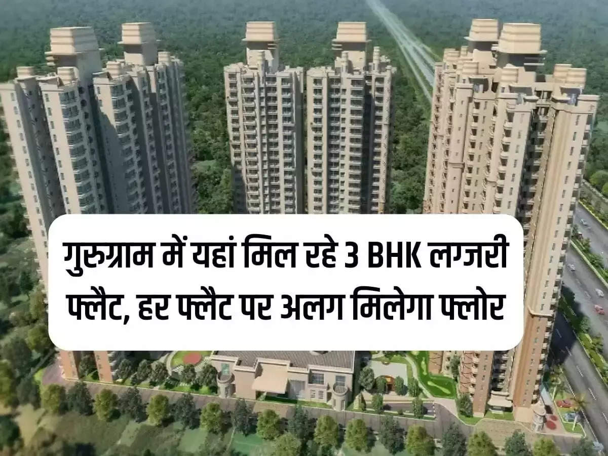 NCR flat: 3 BHK luxury flats available here in Gurugram, Haryana, each flat will have a separate floor.