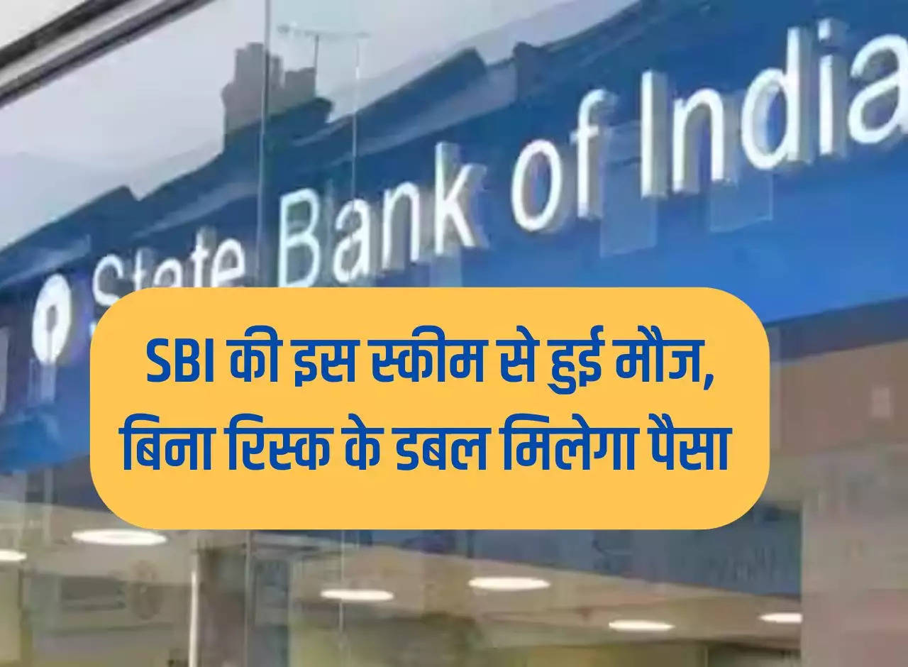 Enjoyed this scheme of SBI, you will get double money without risk