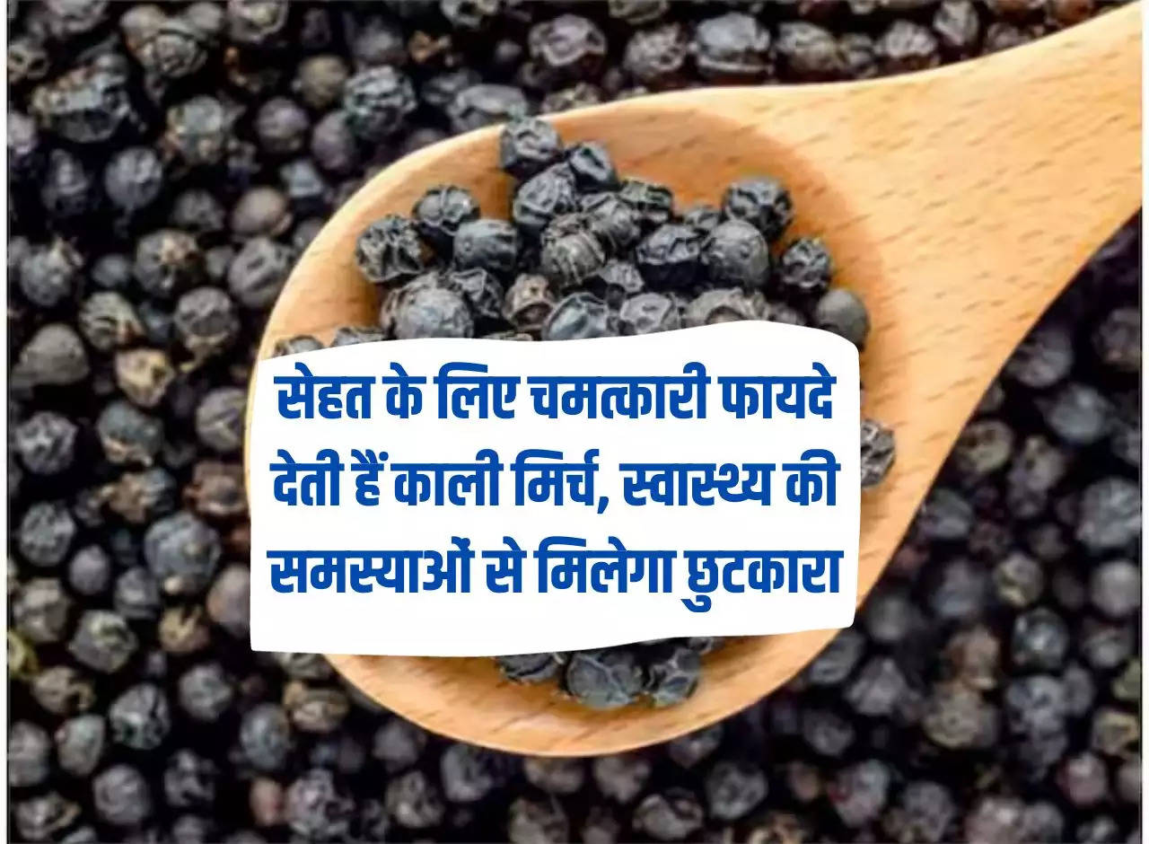 Black Pepper: Black pepper gives miraculous benefits for health, you will get relief from health problems.