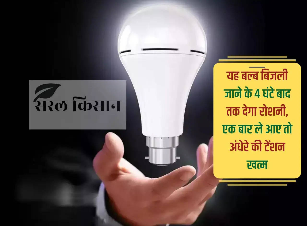 This bulb will provide light for 4 hours after power failure, once you bring it, the tension of darkness is over